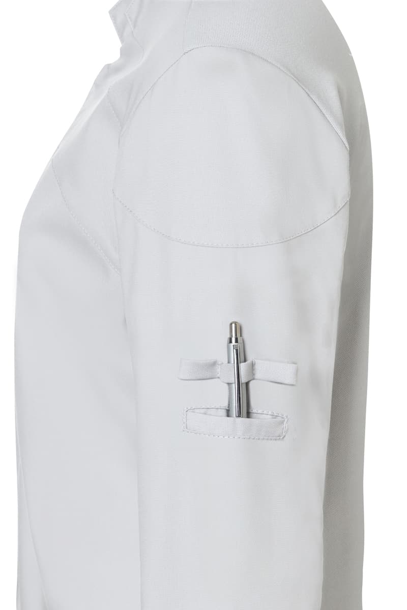 Bluza kucharska damska z długim rękawem DIAMOND CUT® Excellence DCJF 10/71/50 kolor srebrnoszary