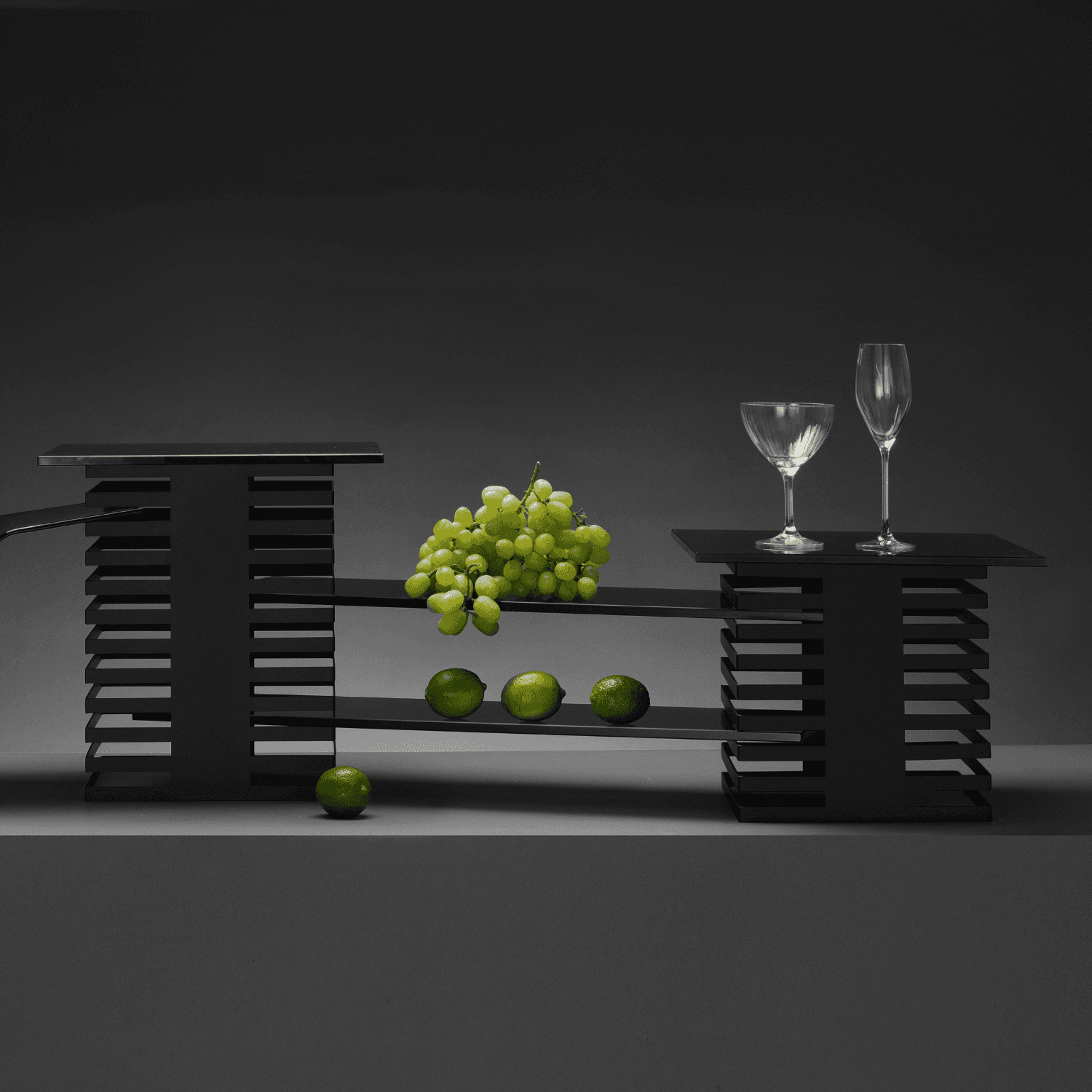 Taca bufetowa szklana Skiatos, 700x200mm