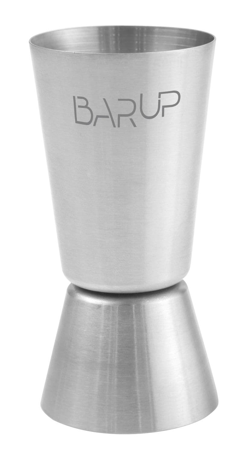 Jigger, miarka barmańska 20/40 ml, BarUp, srebrny, ⌀40x(H)80mm, Okrągły