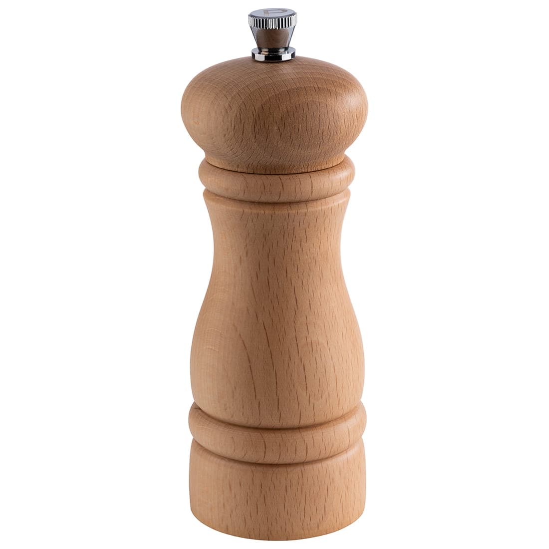 Młynek do pieprzu, regulowany, drewno bukowe naturalne Ø5,5 x 15,5 cm