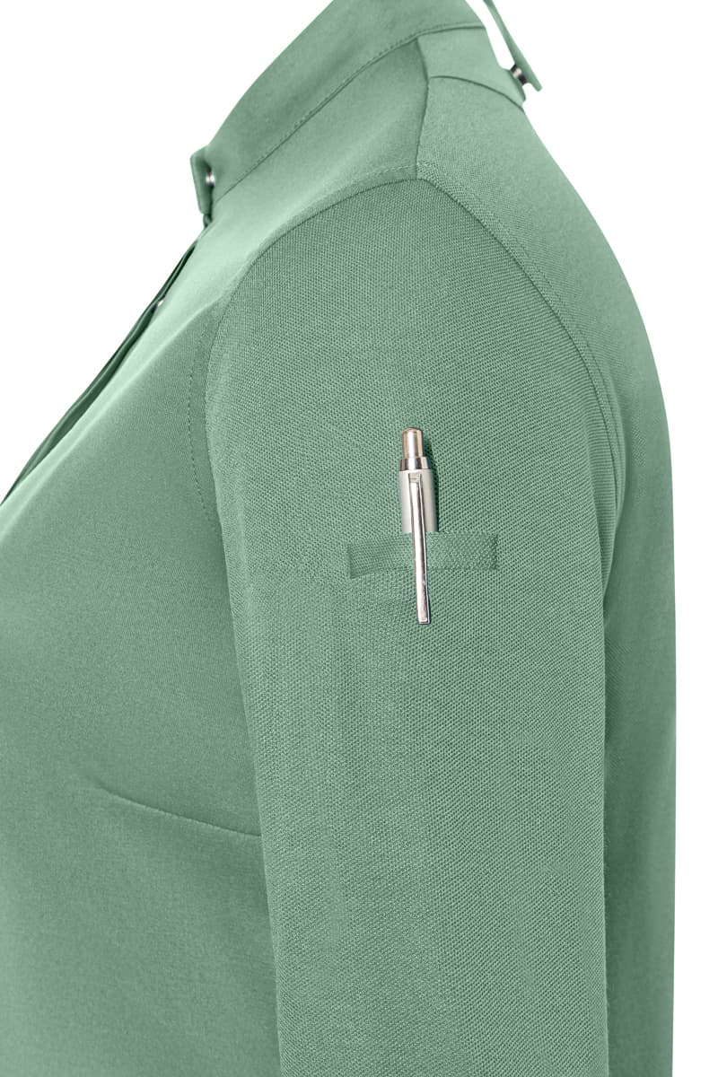 Bluza kucharska damska z długim rękawem DIAMOND CUT® Avantgarde DCJF 8/69/34 kolor pastelowa zieleń