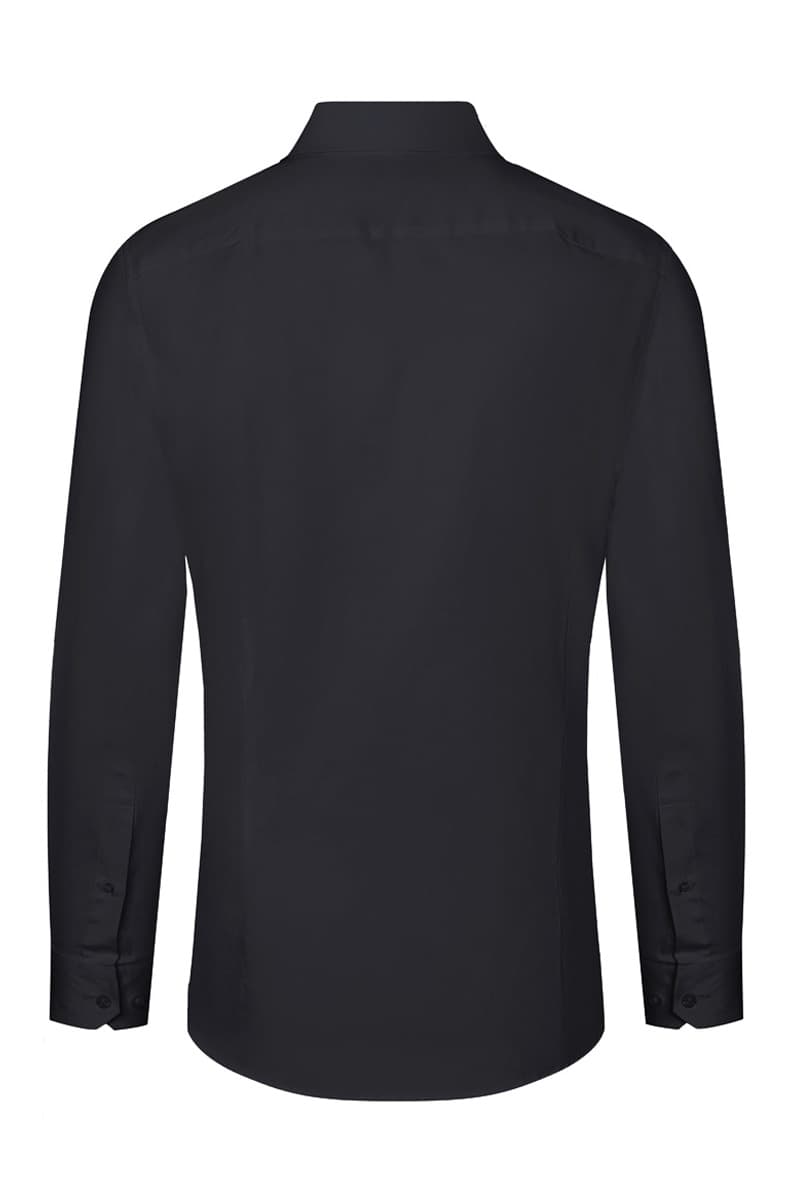 Koszula męska z długim rękawem Active-Stretch w kroju Slim-Fit BM 11/1/XS kolor czarny