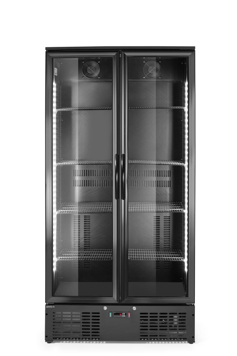 Lodówka barowa 2-drzwiowa, Arktic, 477L, czarny, 230V/365W, 530x900x(H)1820mm