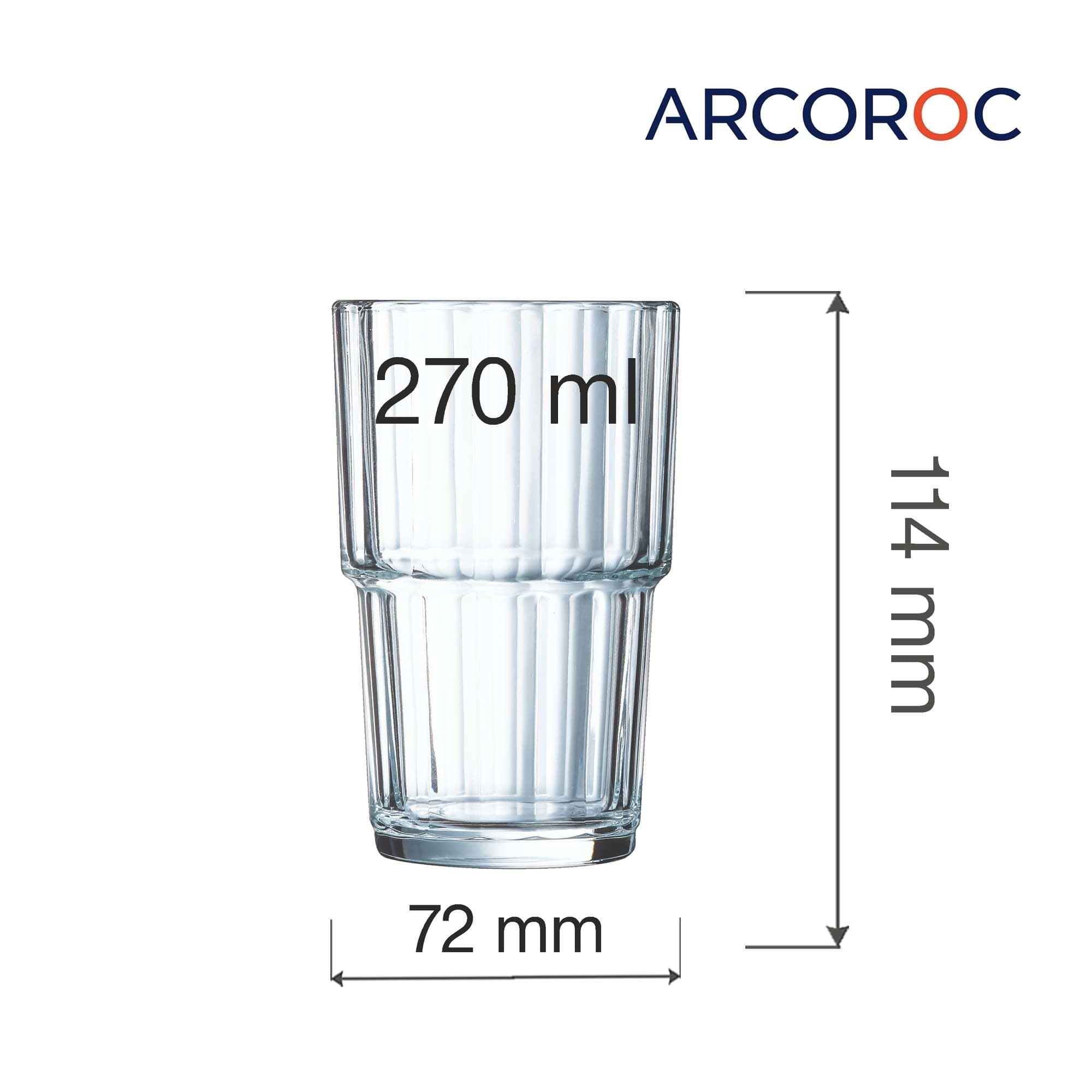 Szklanka wysoka Arcoroc Norvege 270 ml