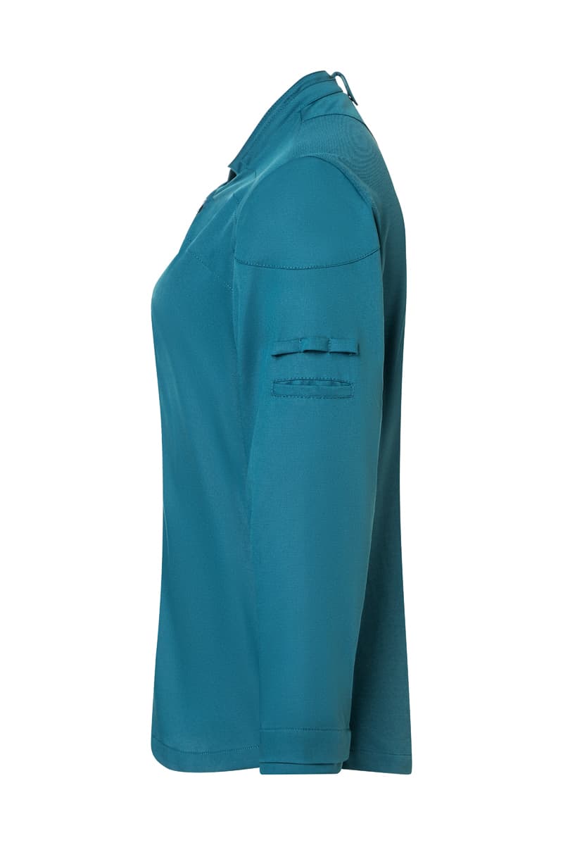 Bluza kucharska damska z długim rękawem DIAMOND CUT® Excellence DCJF 10/104/46 kolor ciemny petrol