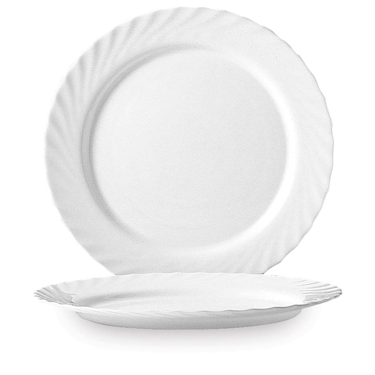 Talerz płytki Trianon, Arcoroc, Trianon, ø245 mm, biały, ⌀245x(H)24mm