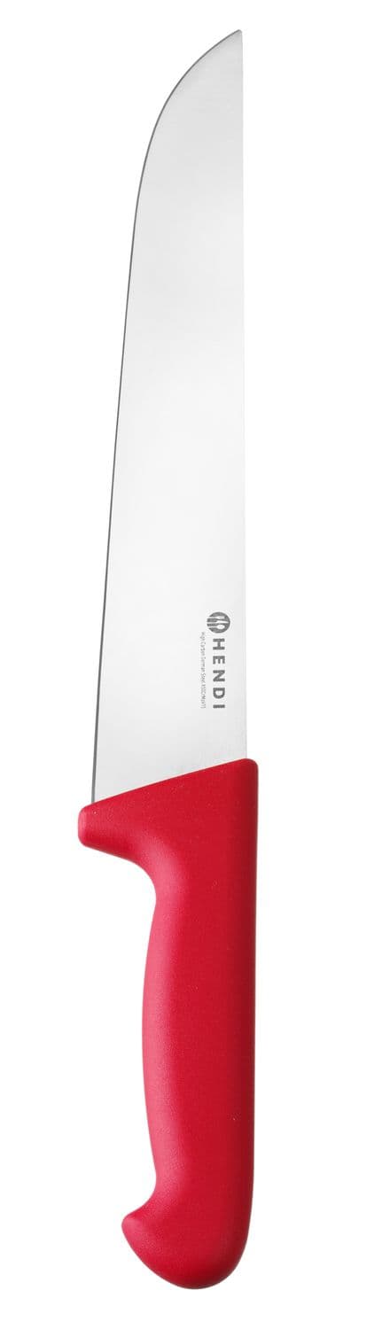 Nóż rzeźniczy 250 mm, HACCP, HENDI, Profi Line, czerwony, (L)381mm
