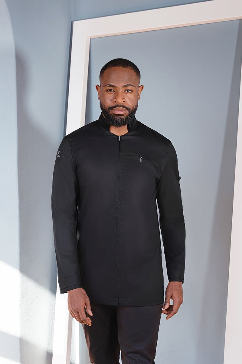 Bluza kucharska z długim rękawem DIAMOND CUT Karlowsky męska czarna 52