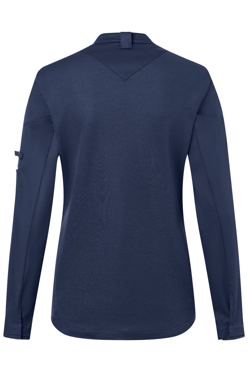 Bluza kucharska damska z długim rękawem DIAMOND CUT® Excellence DCJF 10/83/44 kolor stalowoniebieski