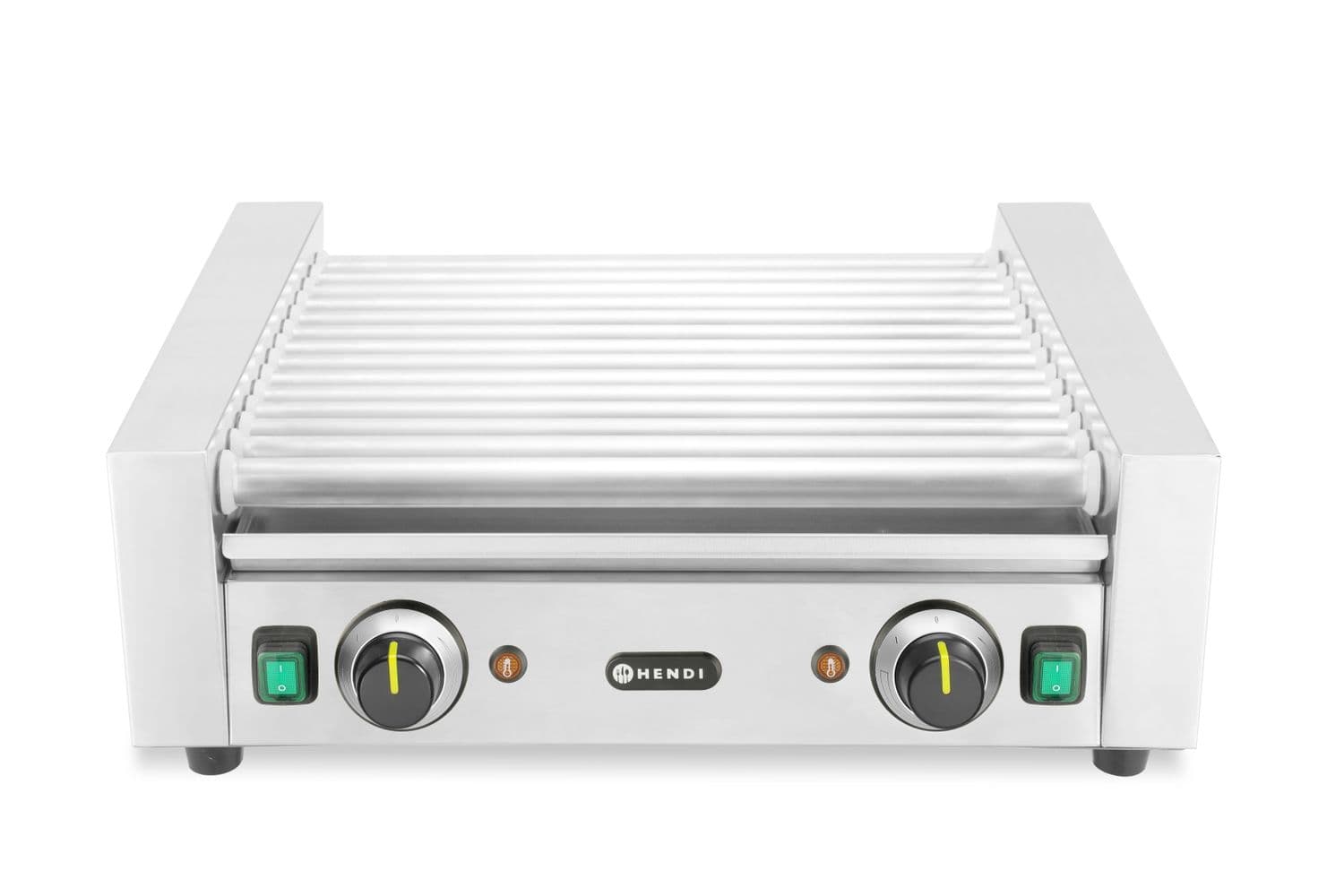 Podgrzewacz rolkowy do parówek dwustrefowy, HENDI, 14 rolek, 230V/1230W, 566x640x(H)192mm