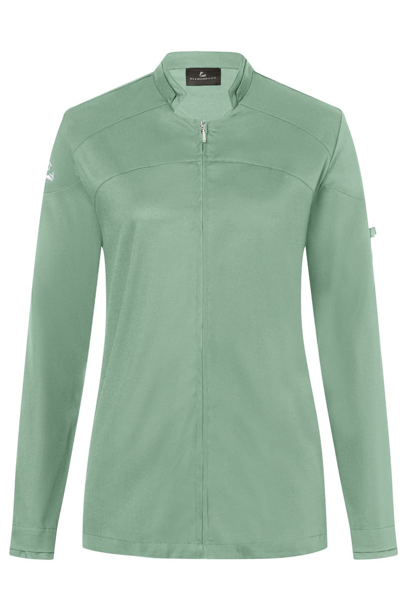 Bluza kucharska damska z długim rękawem DIAMOND CUT® Excellence DCJF 10/69/44 kolor pastelowa zieleń