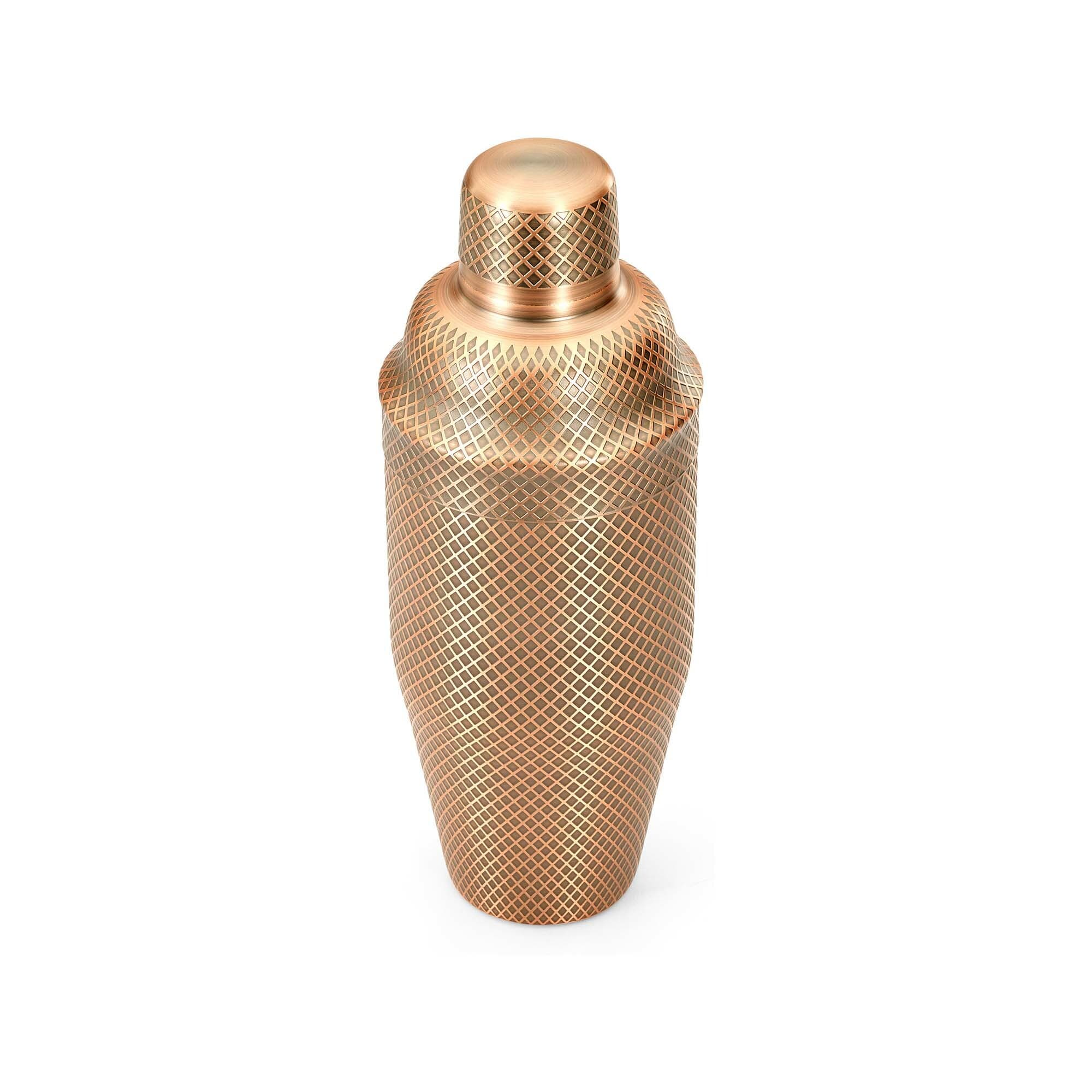 Shaker barmański 3-częściowy w stylu japońskim Diamond Lettice, antyczna miedź, BarFly, 700ml