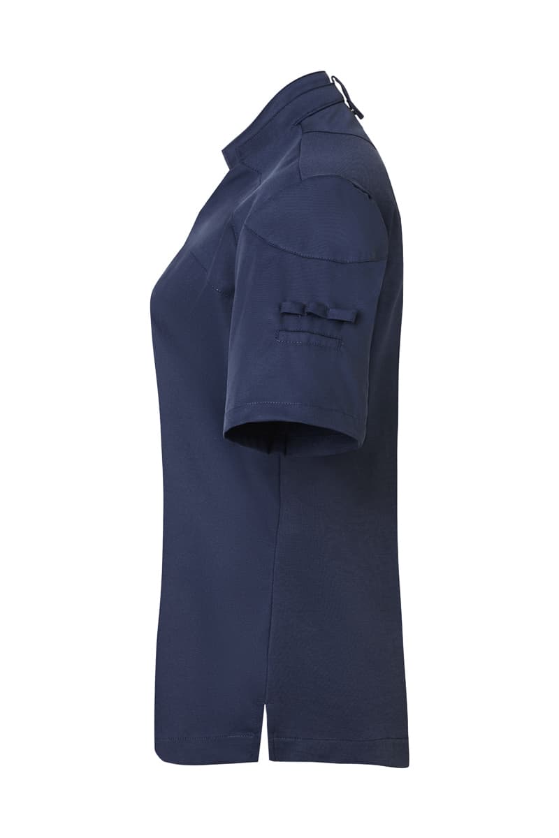 Bluza kucharska damska z krótkim rękawem DIAMOND CUT® Excellence DCJF 11/83/50 kolor stalowoniebieski