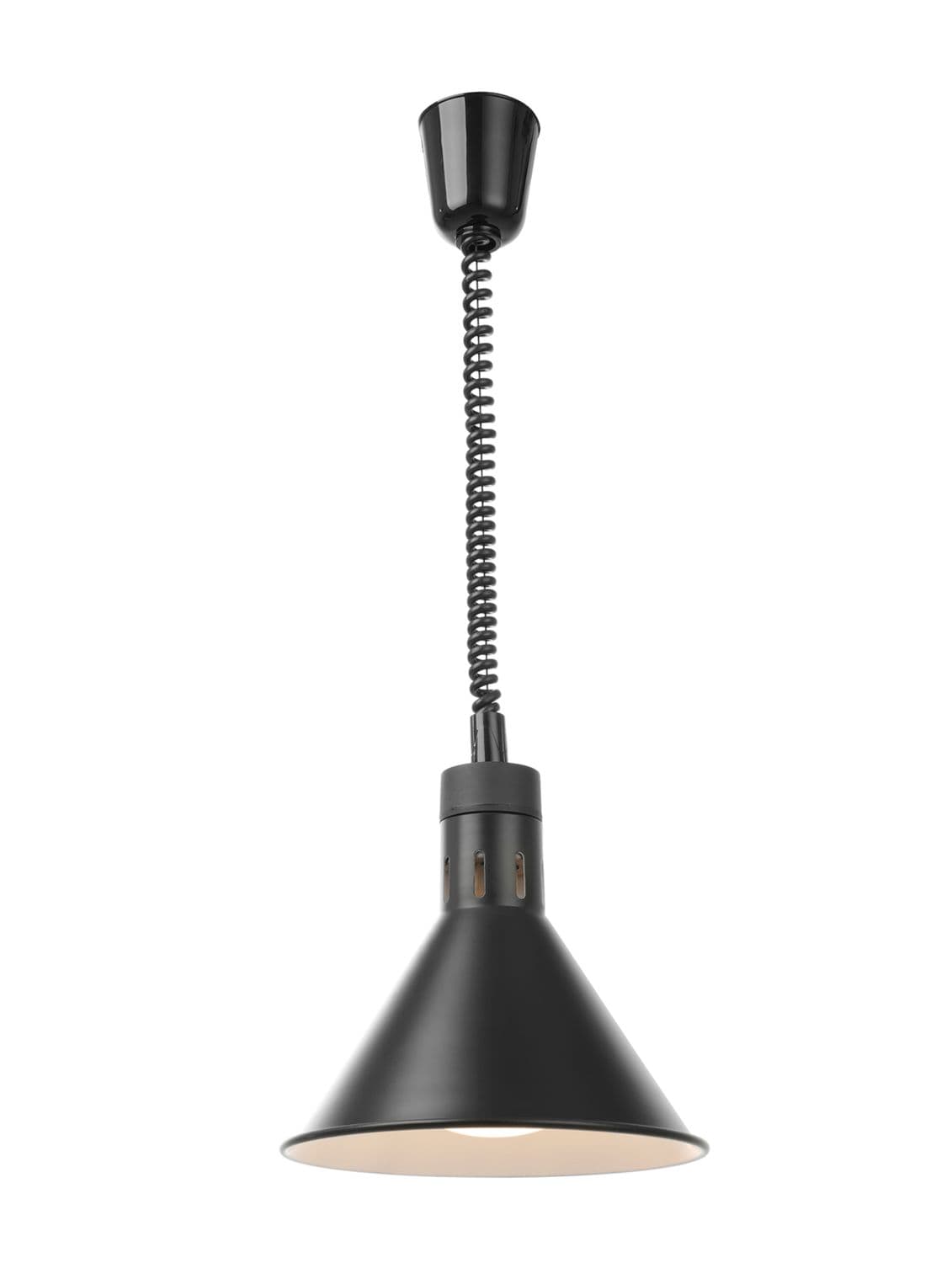 Lampa do podgrzewania potraw wisząca, stożkowa, HENDI, czarny, 230V/375W, ⌀275x(H)250mm
