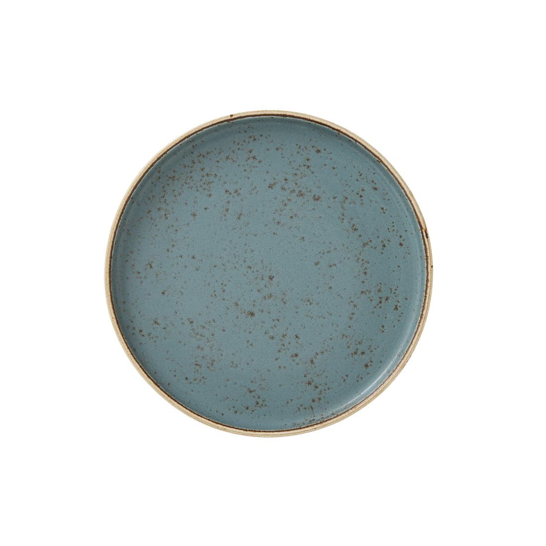 CRAFT BLUE niebieski talerz z wysokim rantem, sztaplowany Ø202 mm/12
