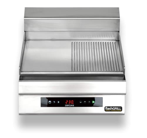 Płyta grillowa elektryczna | energooszczędna | nastawna | gładko-ryflowana | Zernike | GE5060D1C