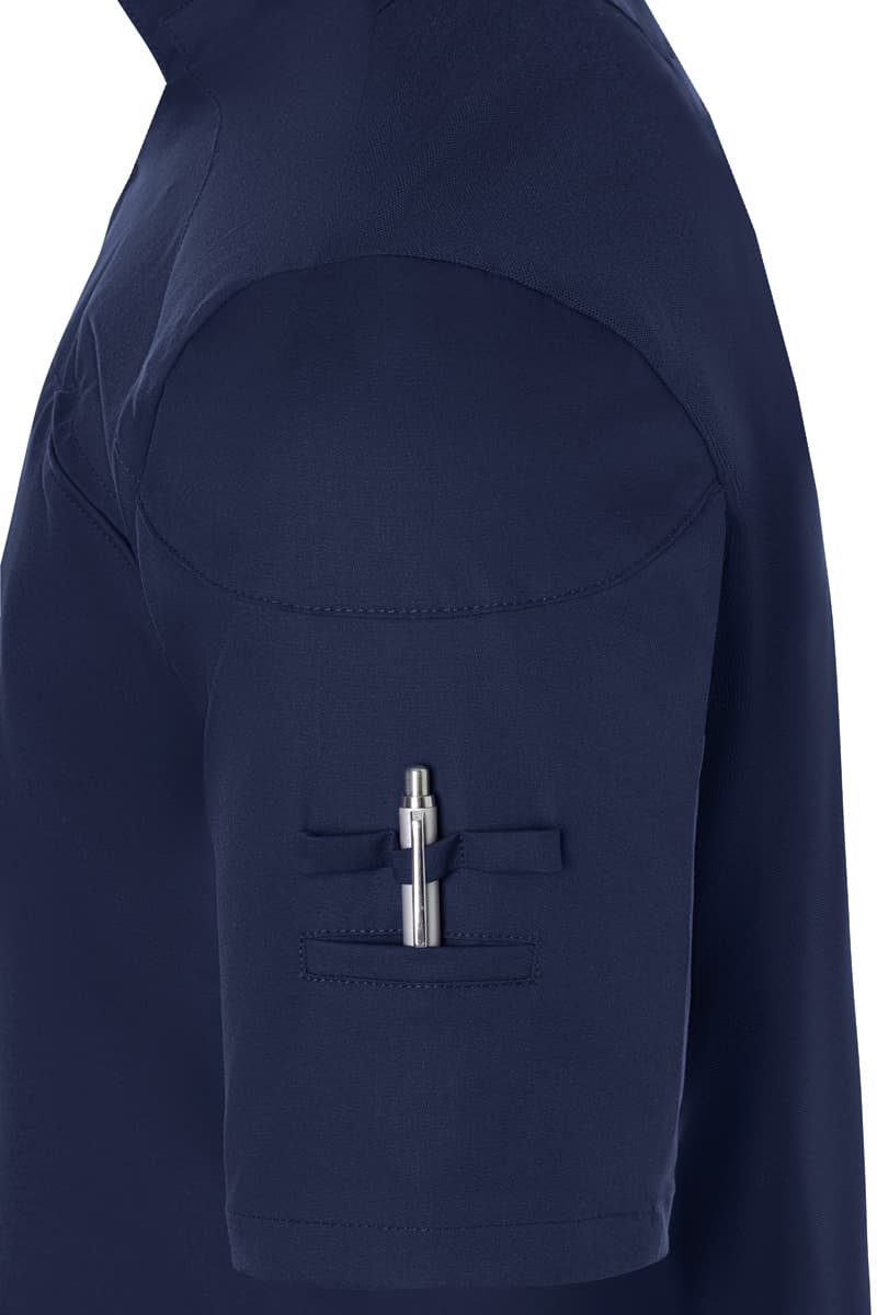 Bluza kucharska z krótkim rękawem DIAMOND CUT Karlowsky męska stalowoniebieska 54