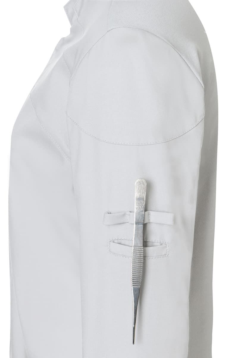 Bluza kucharska damska z długim rękawem DIAMOND CUT® Excellence DCJF 10/71/54 kolor srebrnoszary