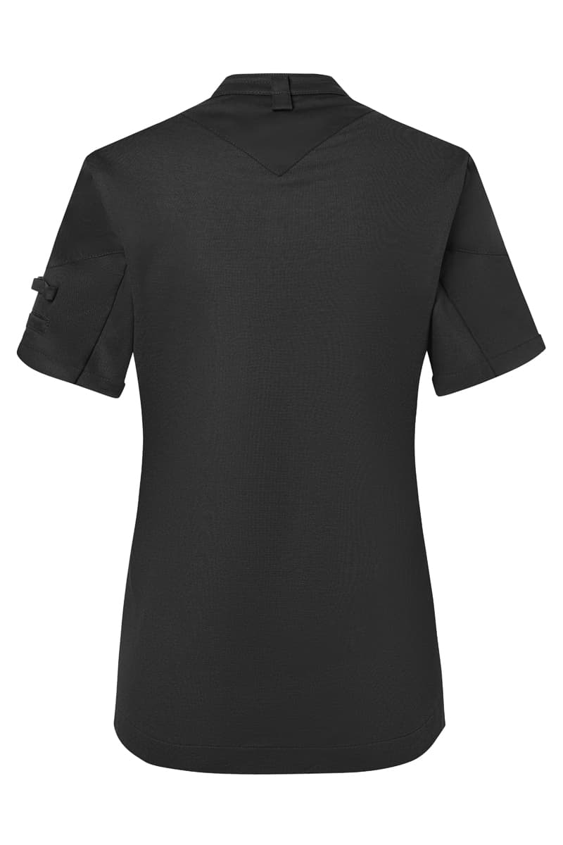 Bluza kucharska damska z krótkim rękawem DIAMOND CUT® Excellence DCJF 11/1/40 kolor czarny