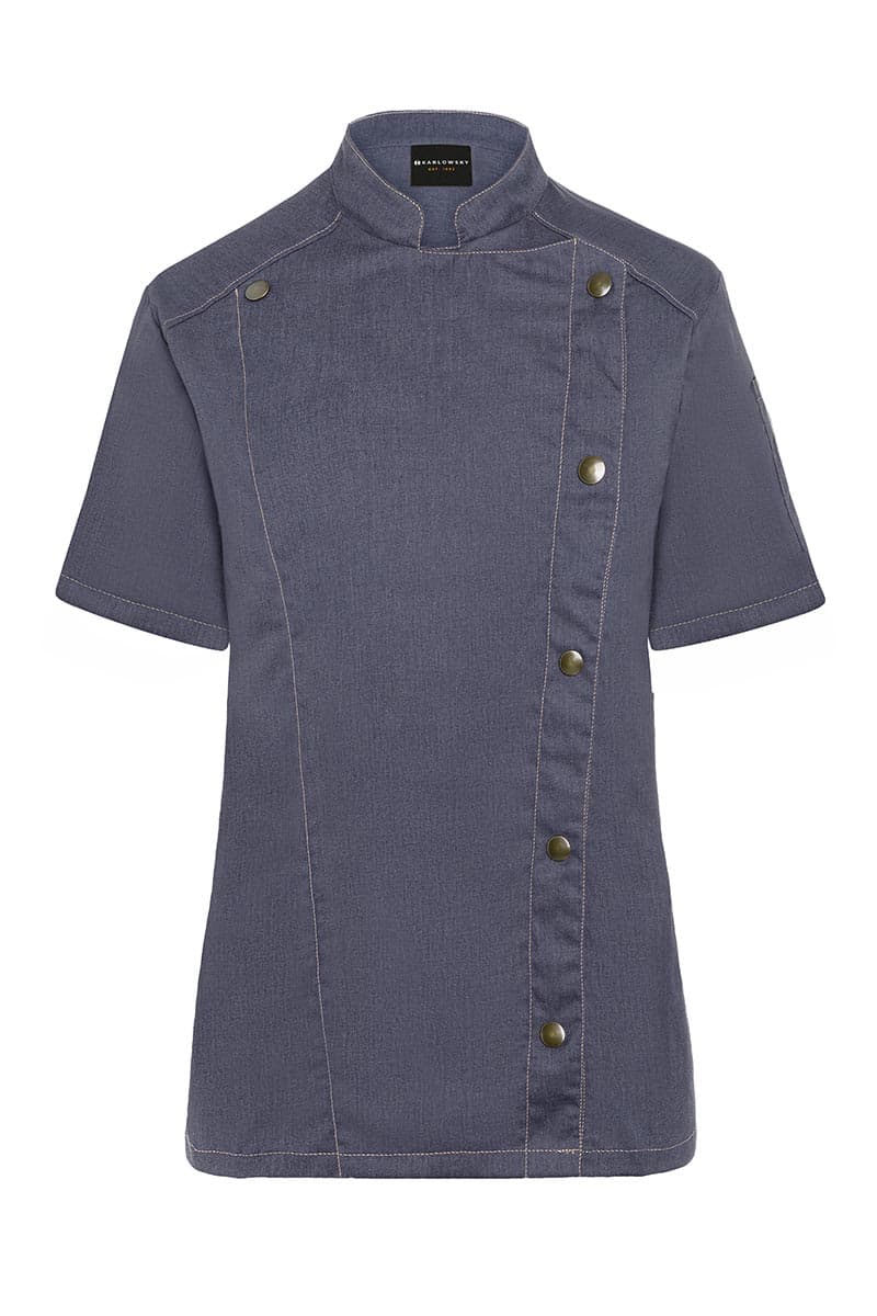 Bluza kucharska damska z krótkim rękawem Jeans-Style JF 21/16/54 kolor vintage czarny