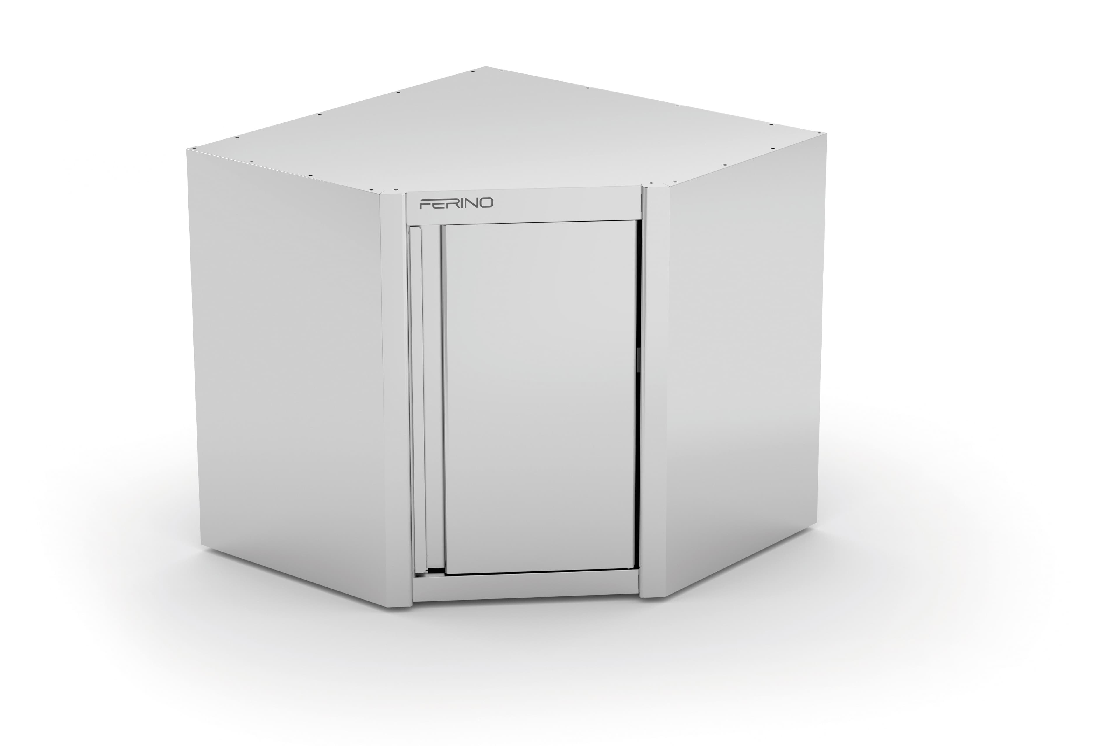 Szafka wisząca narożna z drzwiami na zawiasach 700/700x400/400x650 mm