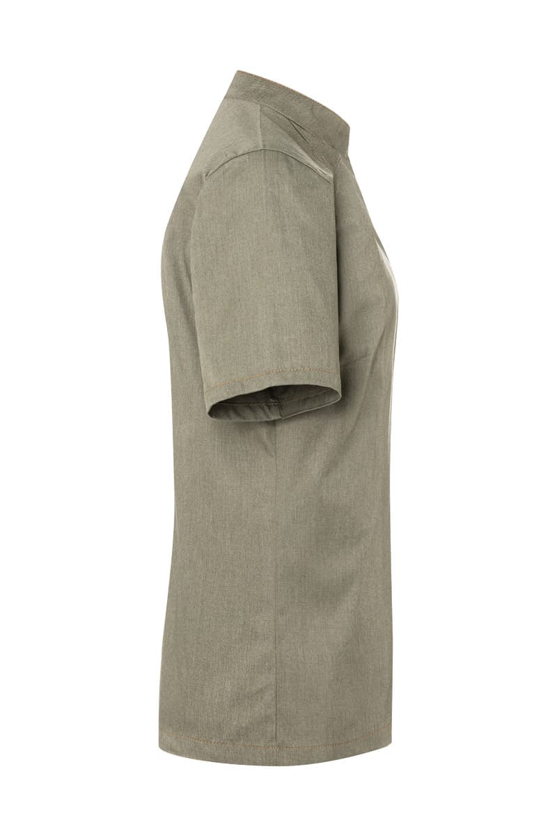 Bluza kucharska damska z krótkim rękawem Jeans-Style JF 21/103/50 kolor vintage mchowa zieleń