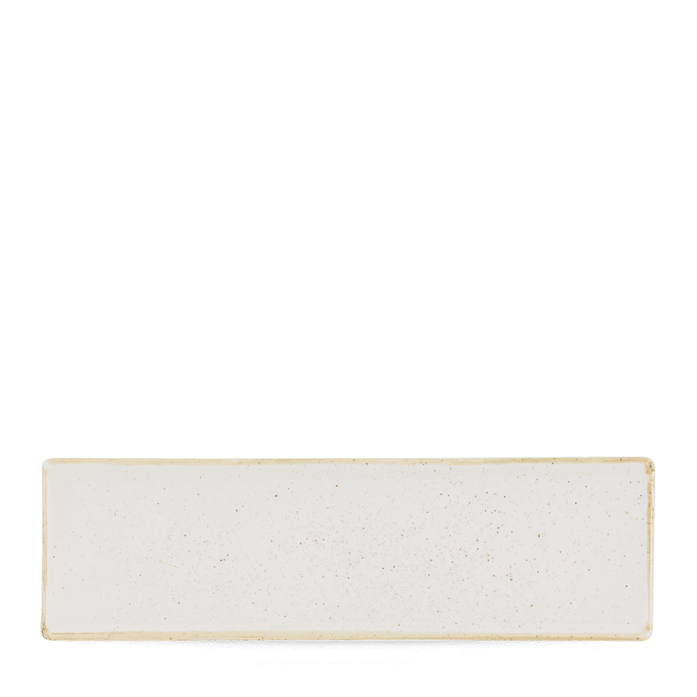 Taca porcelanowa Stonecast Barley White, 300x90mm