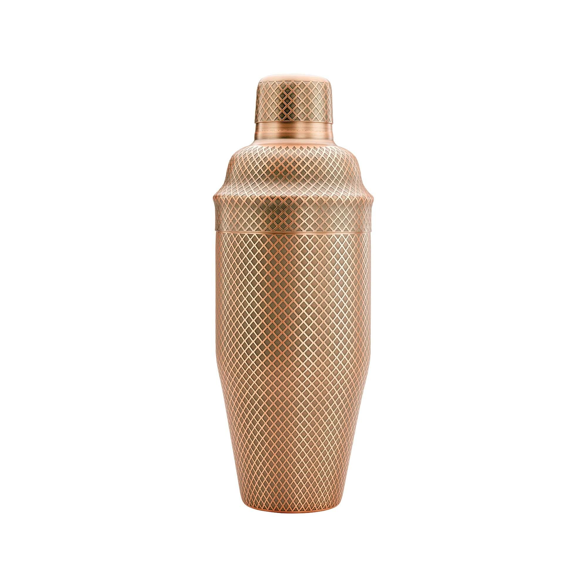 Shaker barmański 3-częściowy w stylu japońskim Diamond Lettice, antyczna miedź, BarFly, 700ml