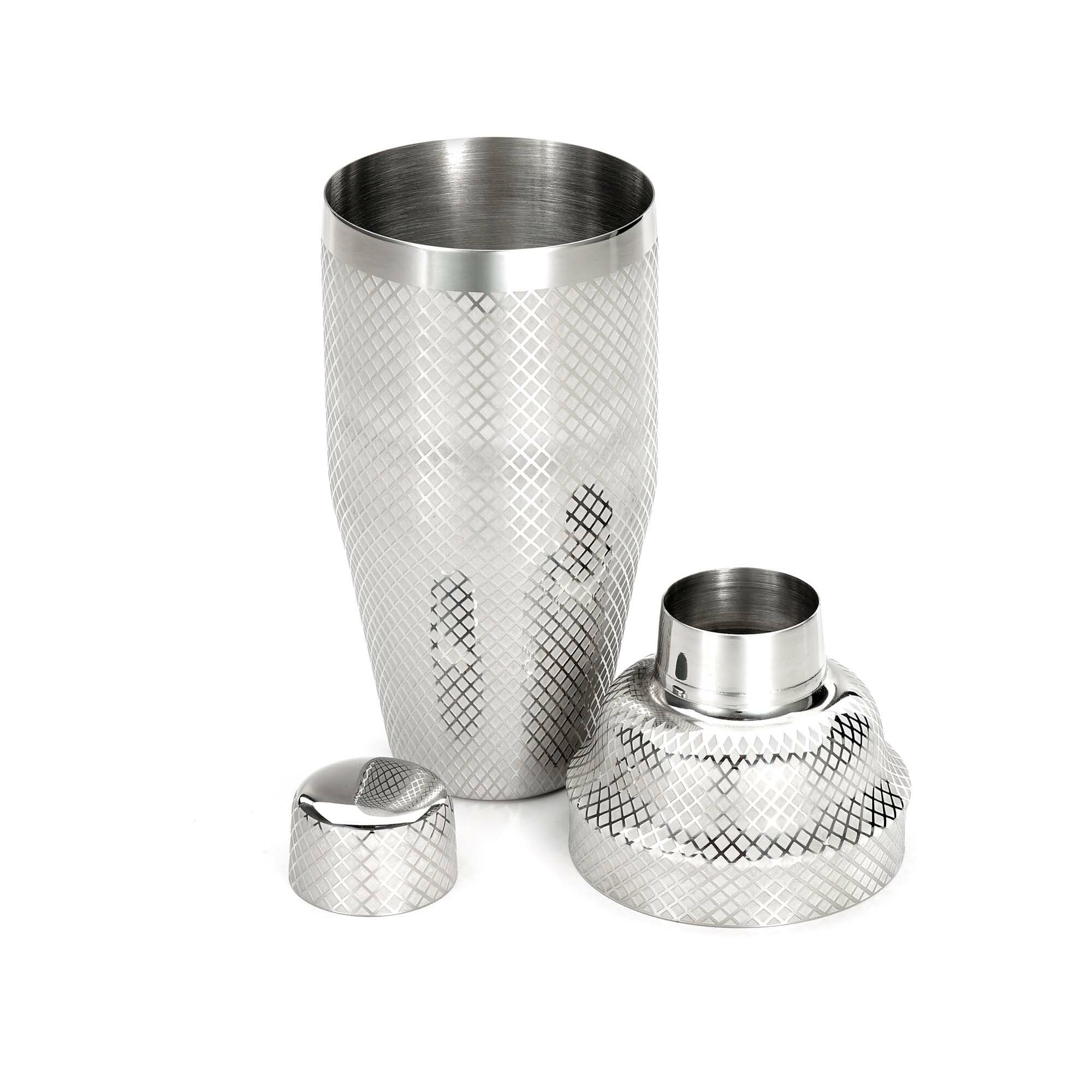 Shaker barmański 3-częściowy w stylu japońskim Diamond Lettice, stal nierdzewna, BarFly, 700ml