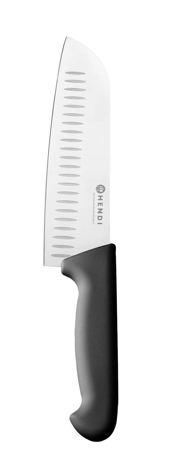 Nóż Santoku, 180 mm, Universal, HENDI, Profi Line, czarny, (L)295mm