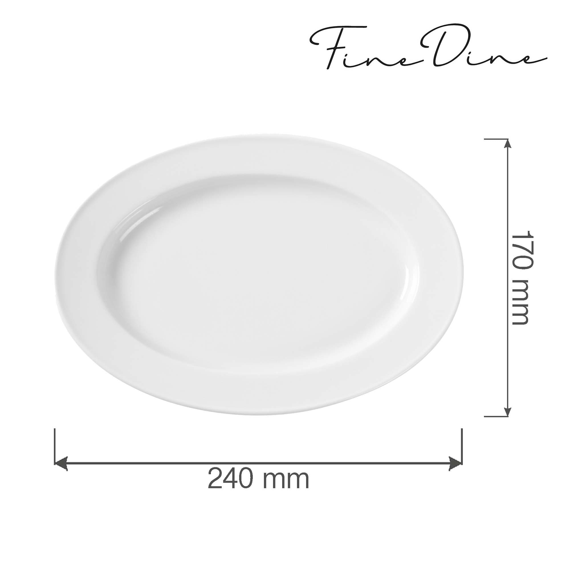 Półmisek owalny Bianco 240x170 mm