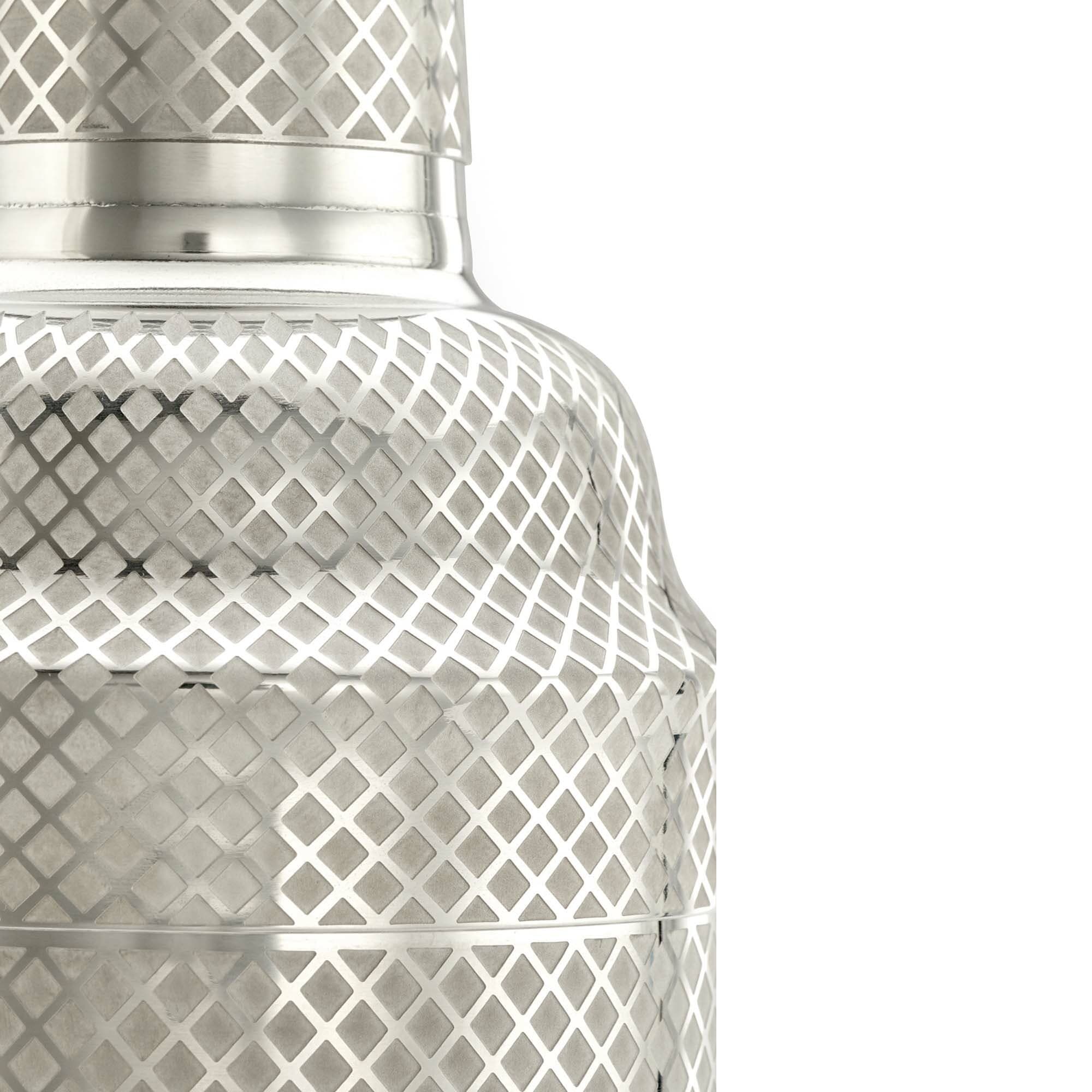 Shaker barmański 3-częściowy w stylu japońskim Diamond Lettice, stal nierdzewna, BarFly, 700ml