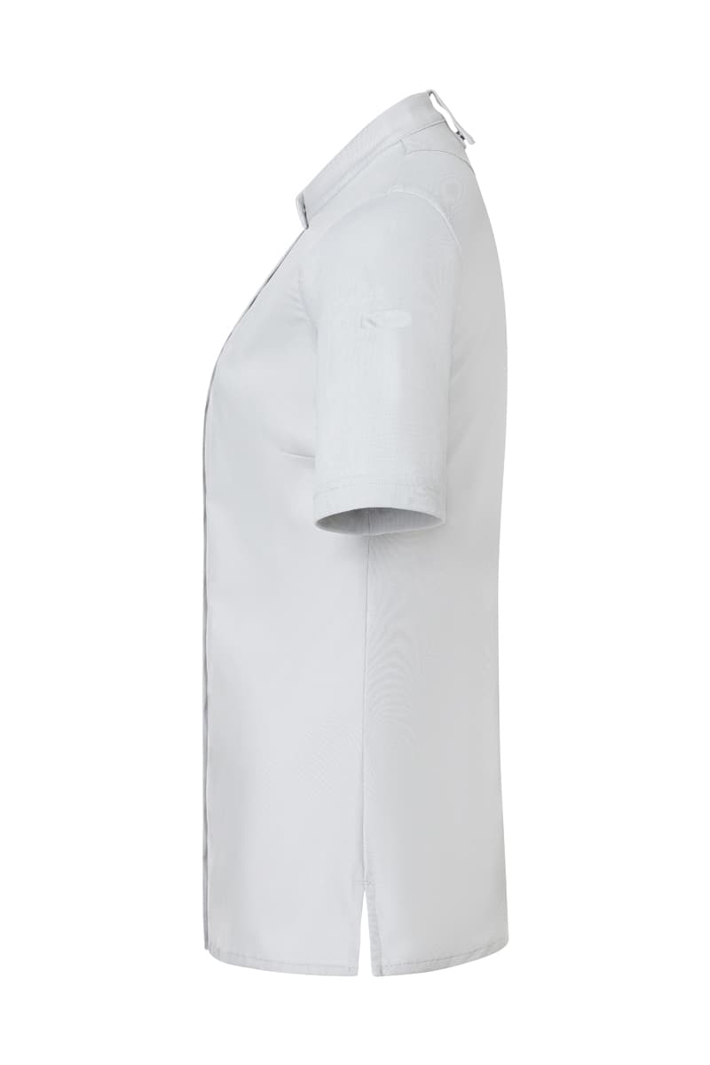 Bluza kucharska damska z krótkim rękawem DIAMOND CUT® Avantgarde DCJF 9/71/48 kolor srebrnoszary