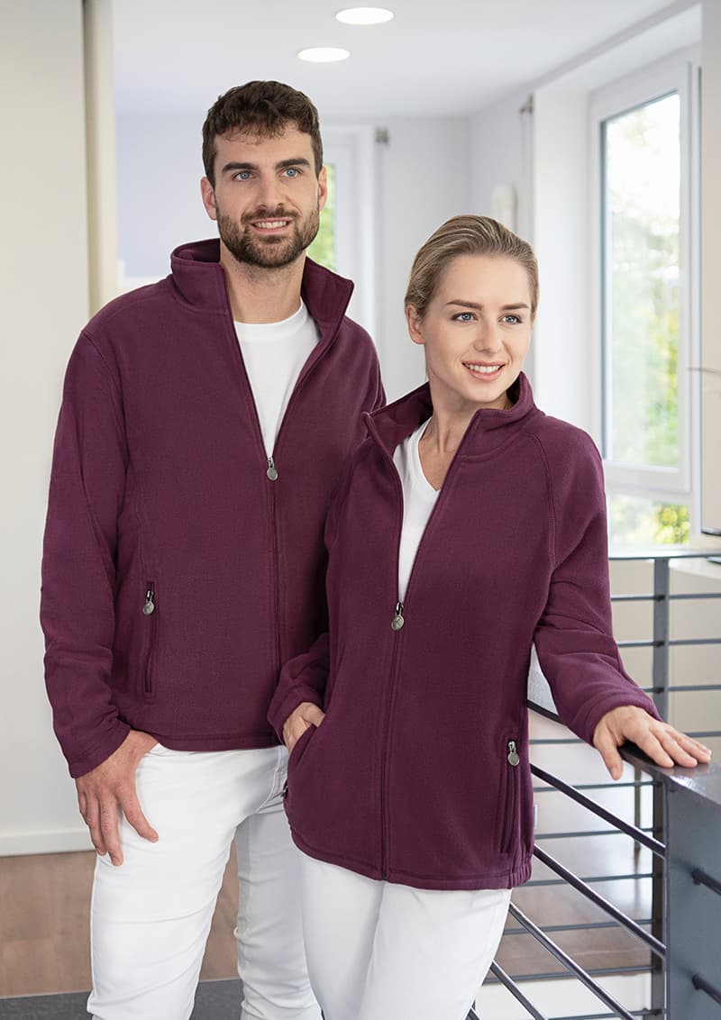 Bluza polarowa robocza damska Warm-Up JF 22/39/XL kolor bakłażanowy