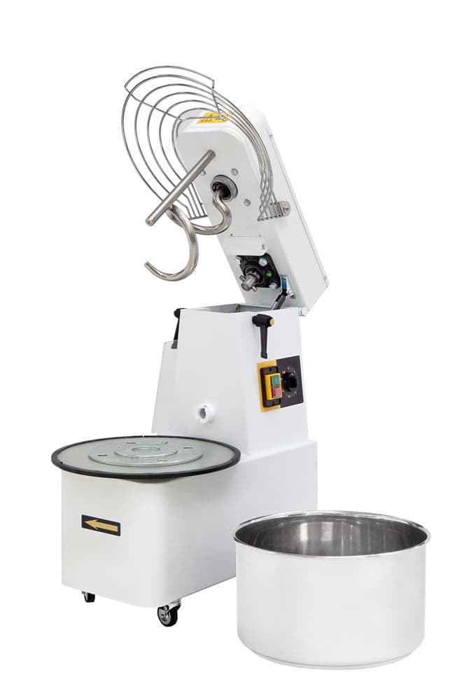 Miesiarka spiralna z wyjmowaną dzieżą o 2 prędkościach, 22 l, Prismafood, 56 kg/h, 22L, 400V/1100W, 390x670x(H)735mm
