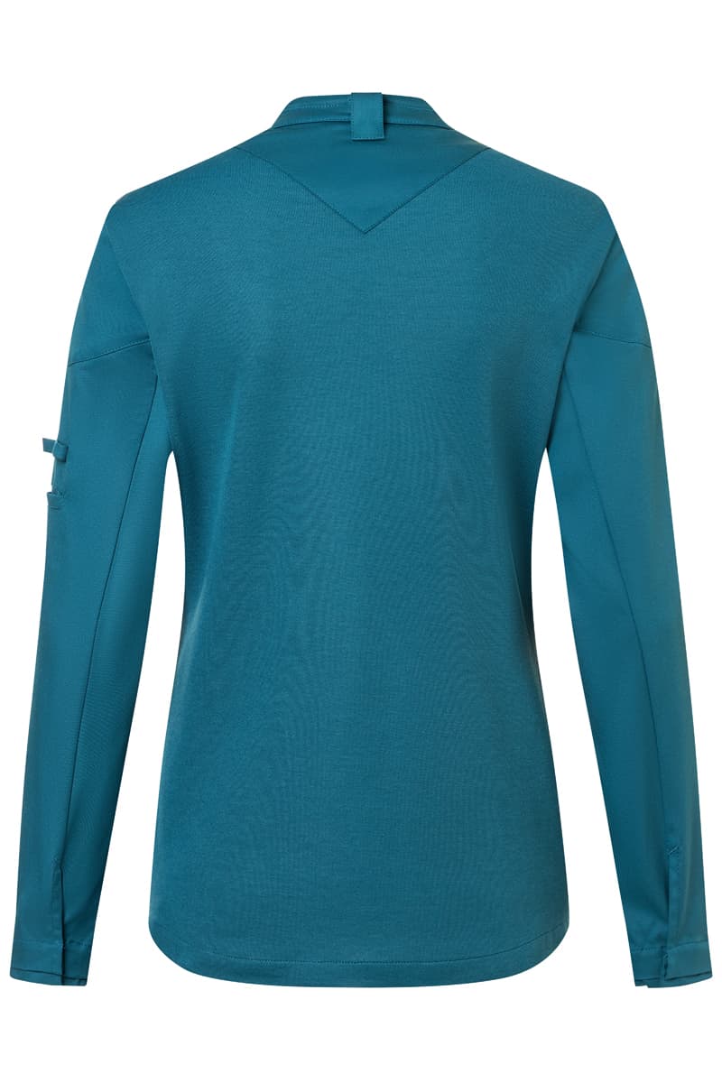 Bluza kucharska damska z długim rękawem DIAMOND CUT® Excellence DCJF 10/104/54 kolor ciemny petrol
