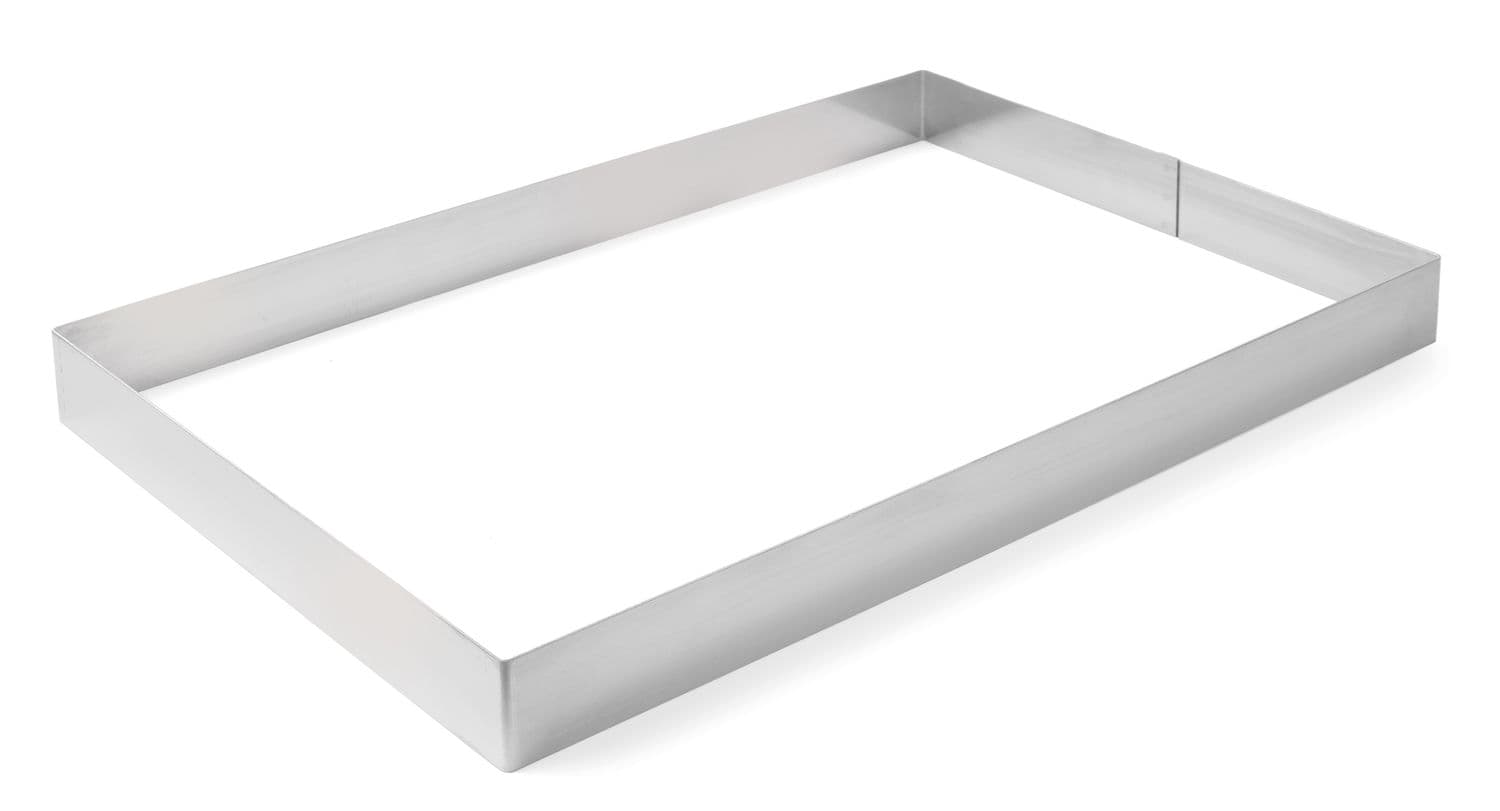 Rant piekarniczo-cukierniczy prostokątny, HENDI, 585x385x(H)50mm