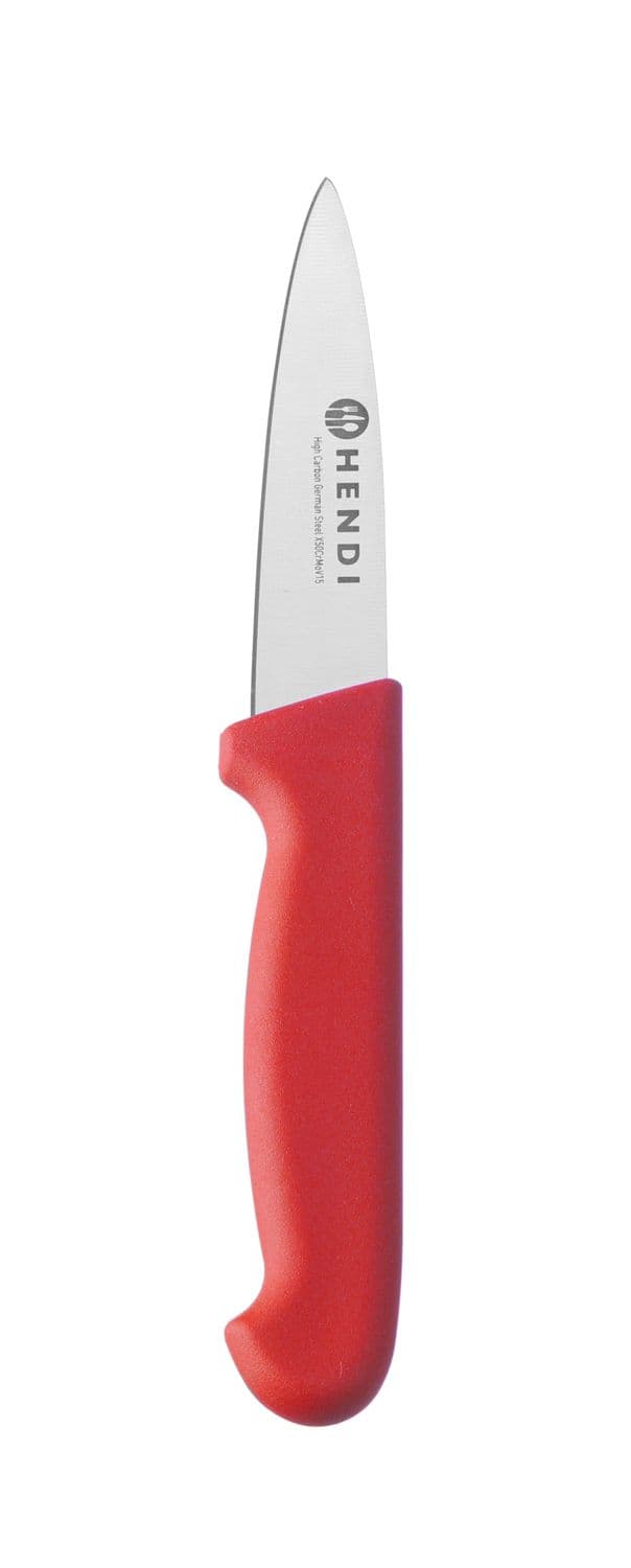 Nóż do obierania 100 mm, HACCP, HENDI, Profi Line, czerwony, (L)204mm