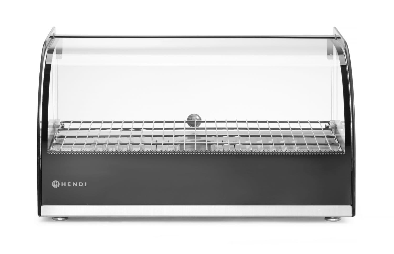 Witryna grzewcza nastawna, HENDI, pojedyncza, czarny, 230V/800W, 554x376x(H)311mm