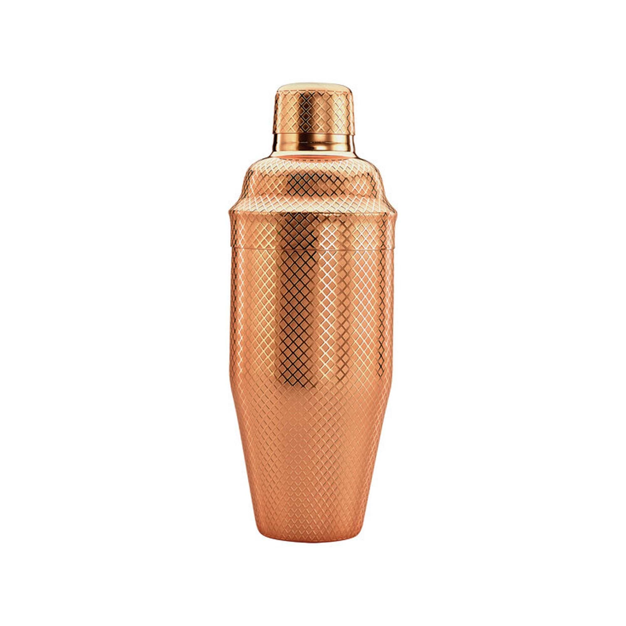 Shaker barmański 3-częściowy w stylu japońskim Diamond Lettice, miedź, BarFly 700ml