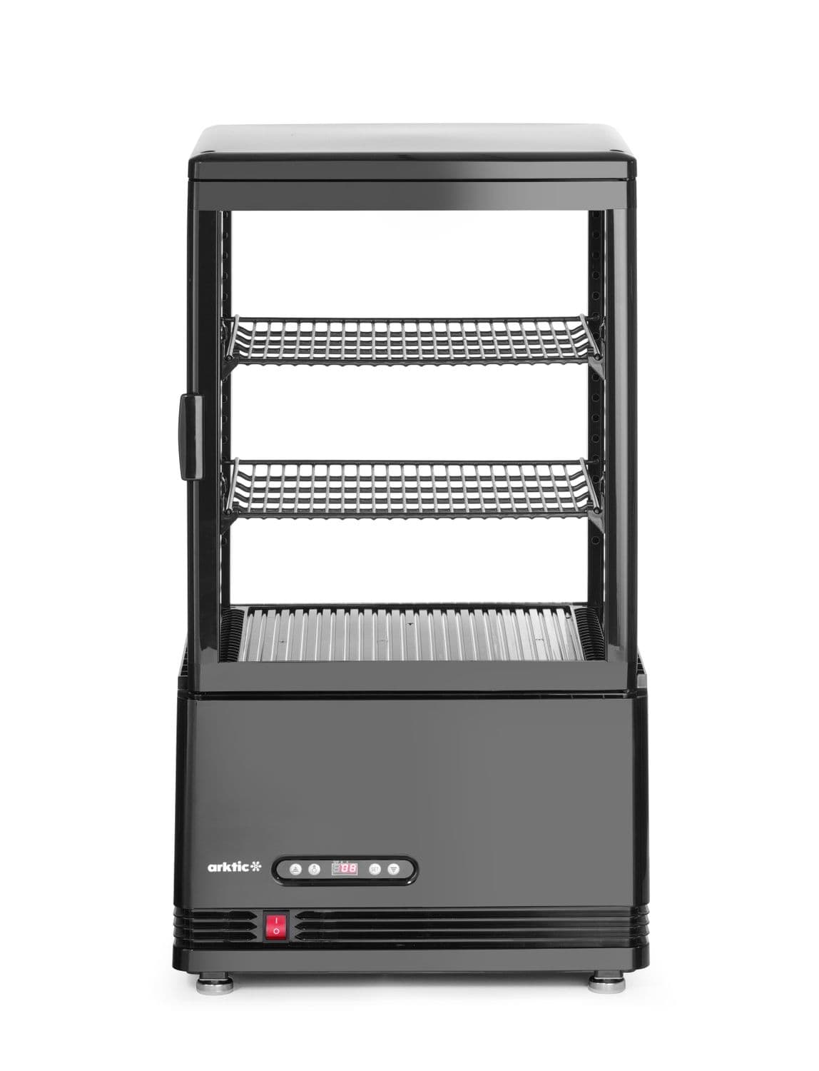 Witryna chłodnicza nastawna, 58 l, Arktic, czarny, 230V/170W, 406x452x(H)830mm
