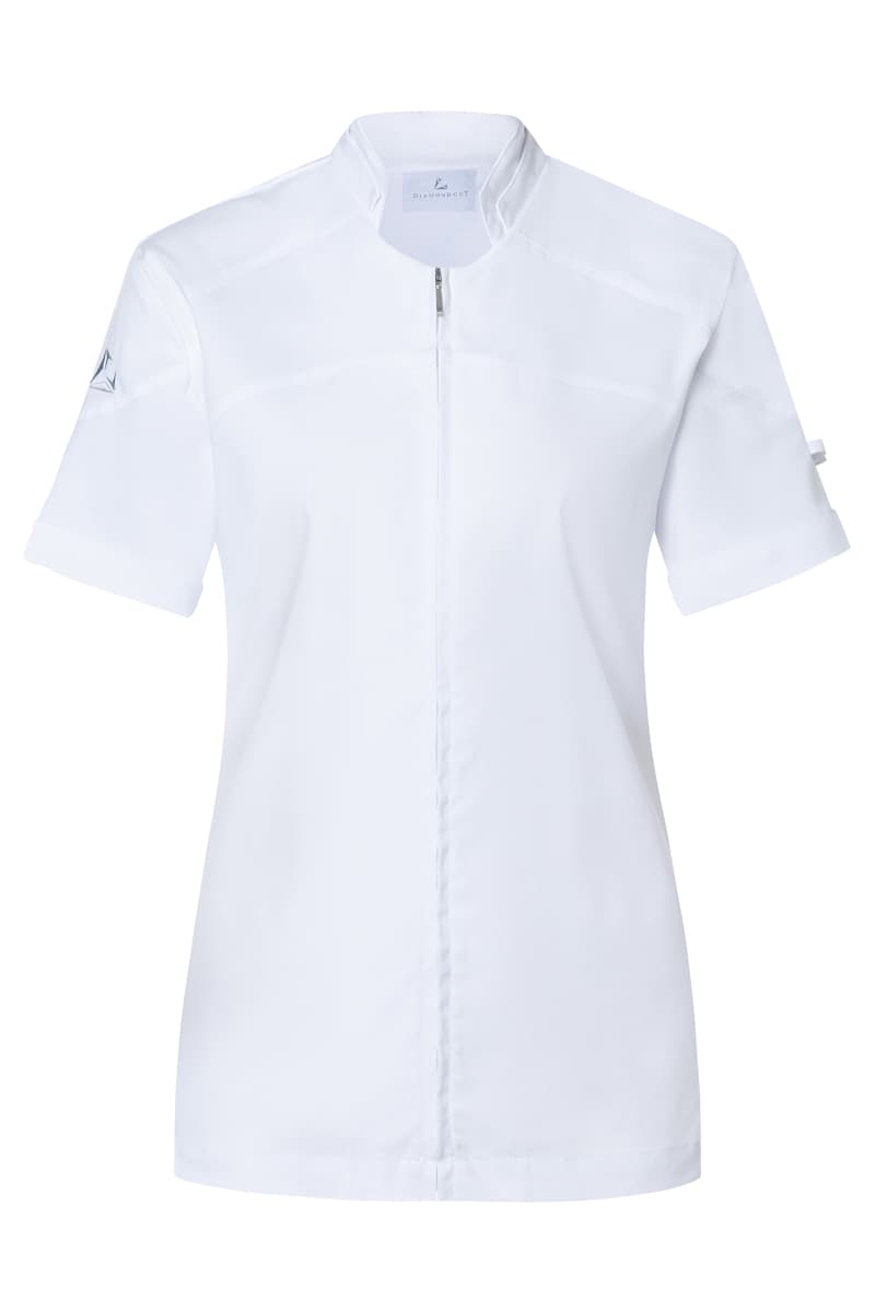 Bluza kucharska damska z krótkim rękawem DIAMOND CUT® Excellence DCJF 11/3/40 kolor biały