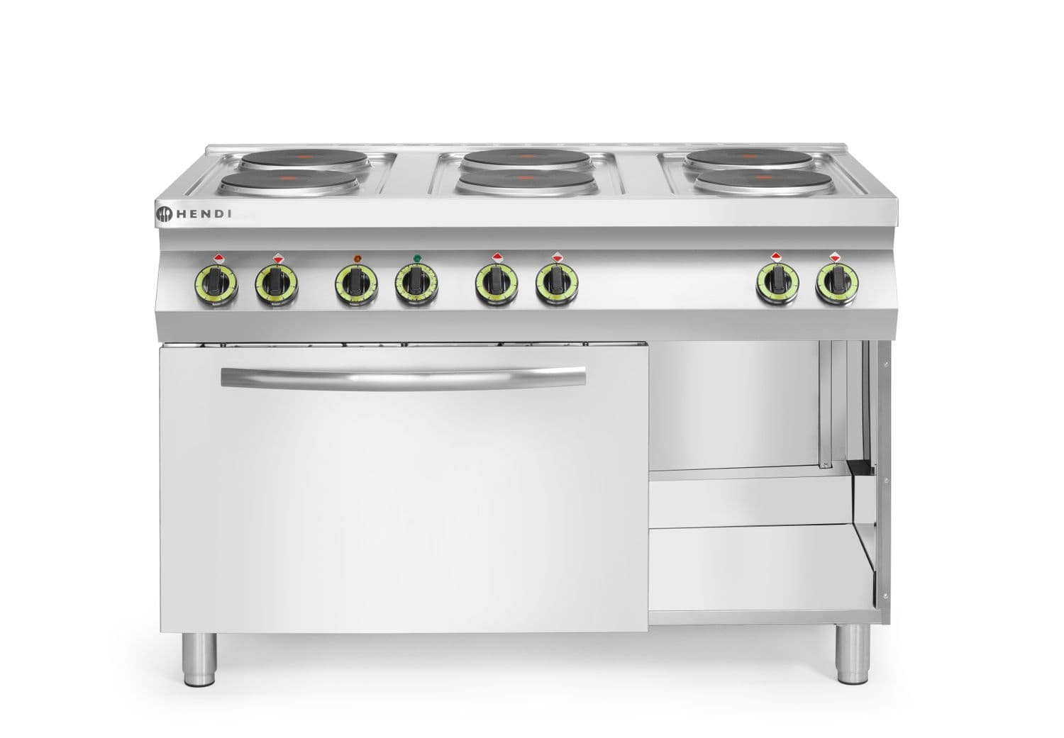 Kuchenka elektryczna z piekarnikiem konwekcyjnym GN 1/1, HENDI, Kitchen Line, 400V/18600W, 1200x700x(H)900mm