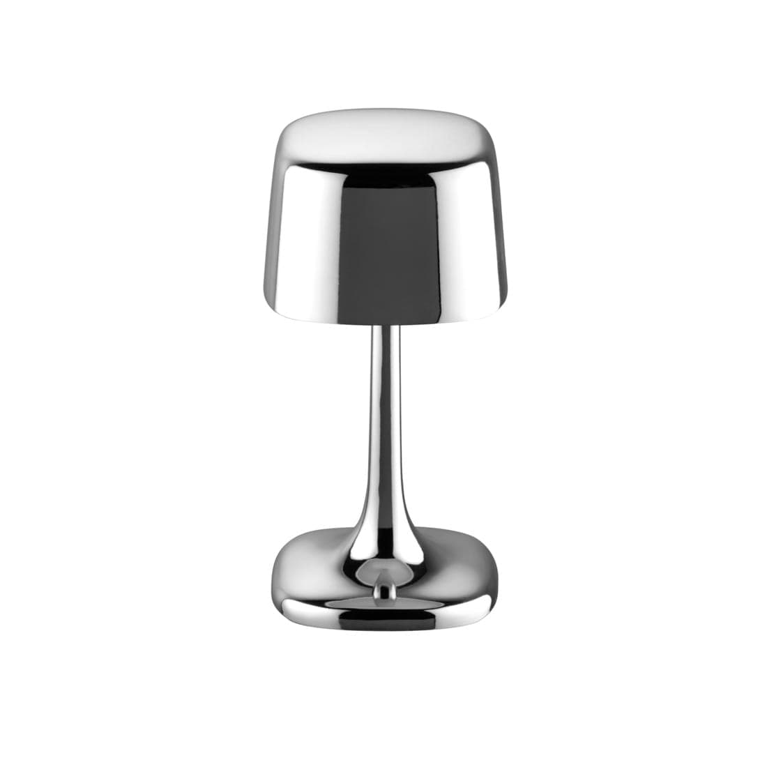 SOHO lampa stołowa LED, srebrna z połyskiem, z regulacją barwy światła i ściemnianiem 10,5 x h21,5 cm