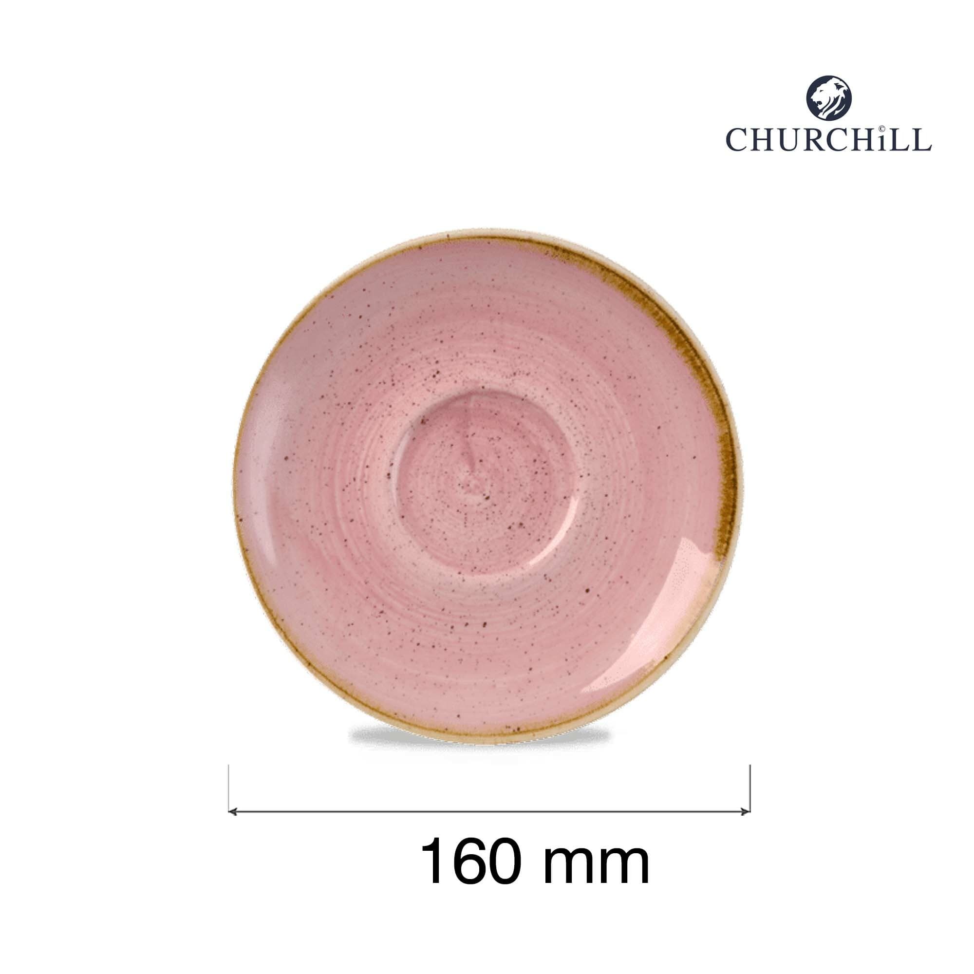 Spodek do filiżanki do kawy i herbaty Stonecast Petal Pink, 156mm
