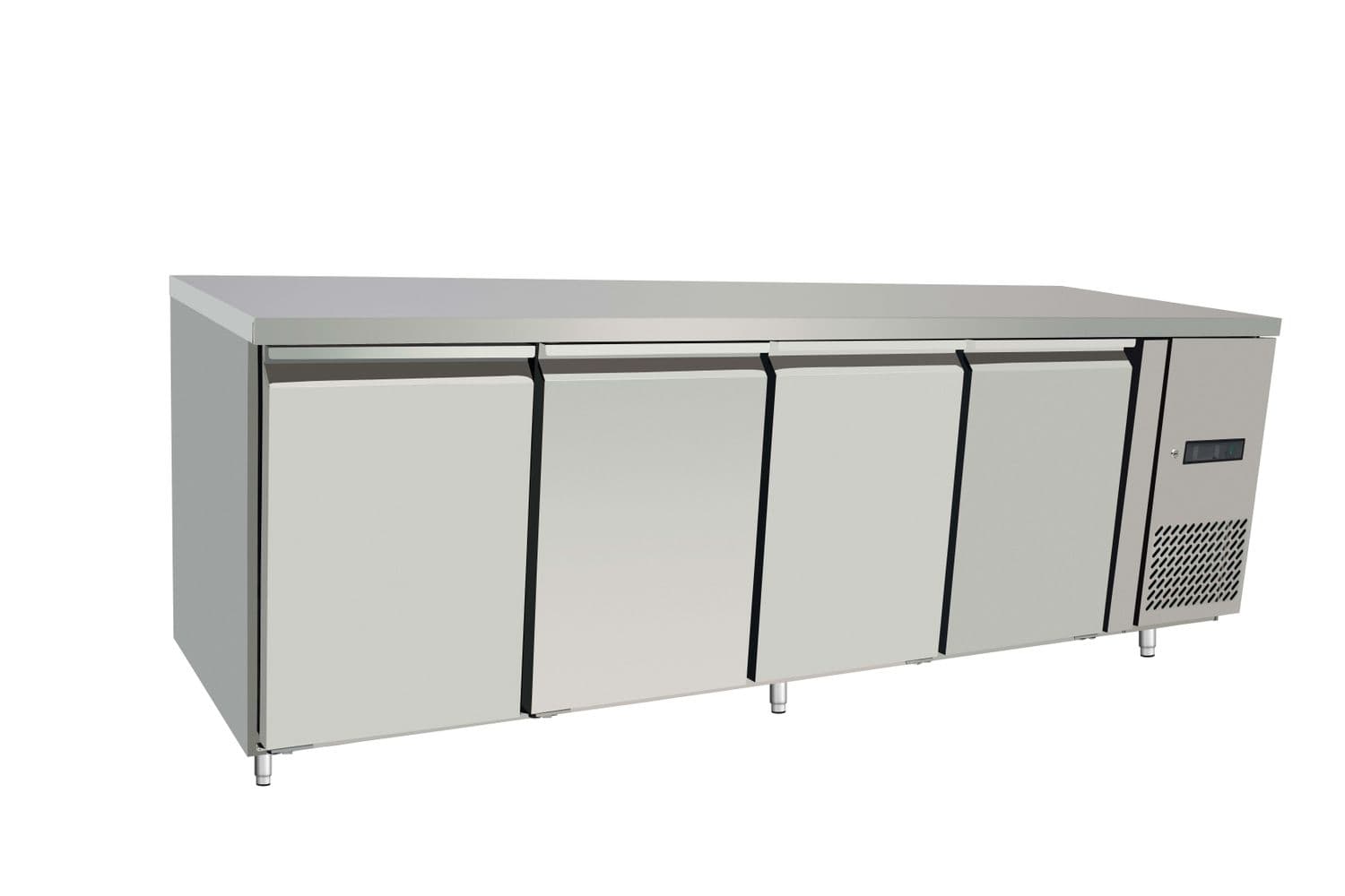 Stół chłodniczy, 4-drzwiowy, Arktic, Profi Line, Bez tylnego rantu, 450L, 230V/400W, 700x2230x(H)839mm