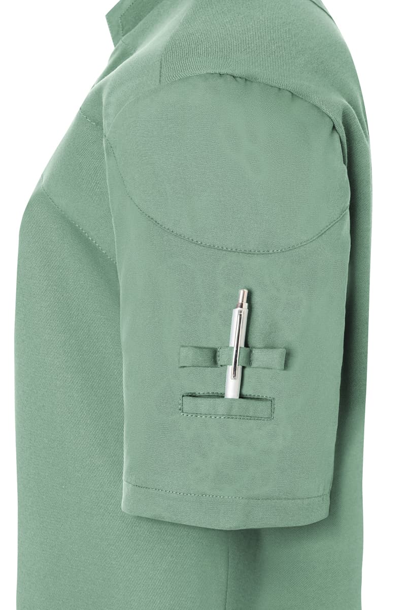Bluza kucharska damska z krótkim rękawem DIAMOND CUT® Excellence DCJF 11/69/44 kolor pastelowa zieleń