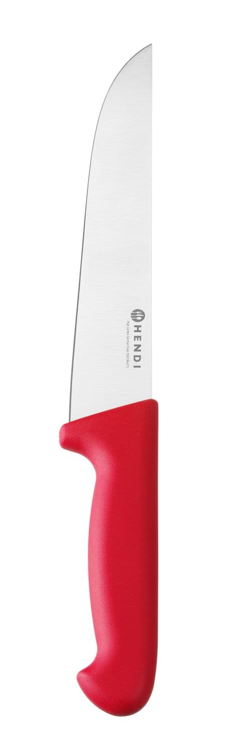 Nóż rzeźniczy 200 mm, HACCP, HENDI, czerwony, (L)331mm